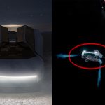 Second-Generation Tesla Roadster Soars Over Cybertruck Using SpaceX Thrusters In Texas Demo